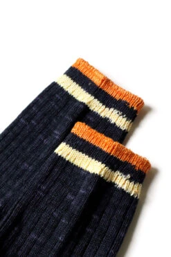 96 Yarns IVY RAINBOWY HAPPY HEEL Socks - 5 Colors -Menswear Rise Sales Store Kapital 96 Yarns IVY RAINBOWY HAPPY HEEL Socks 5 Colors EK 1256 04