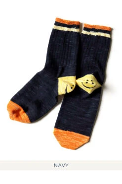 96 Yarns IVY RAINBOWY HAPPY HEEL Socks - 5 Colors -Menswear Rise Sales Store Kapital 96 Yarns IVY RAINBOWY HAPPY HEEL Socks 5 Colors EK 1256 05