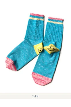 96 Yarns IVY RAINBOWY HAPPY HEEL Socks - 5 Colors -Menswear Rise Sales Store Kapital 96 Yarns IVY RAINBOWY HAPPY HEEL Socks 5 Colors EK 1256 07