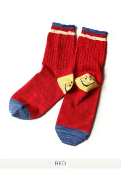 96 Yarns IVY RAINBOWY HAPPY HEEL Socks - 5 Colors -Menswear Rise Sales Store Kapital 96 Yarns IVY RAINBOWY HAPPY HEEL Socks 5 Colors EK 1256 08