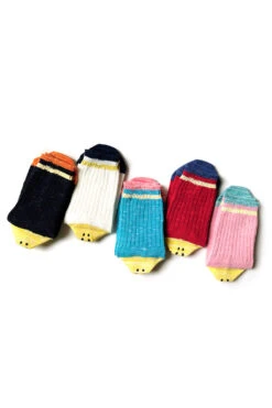 96 Yarns IVY RAINBOWY HAPPY HEEL Socks - 5 Colors -Menswear Rise Sales Store Kapital 96 Yarns IVY RAINBOWY HAPPY HEEL Socks 5 Colors EK 1256 10