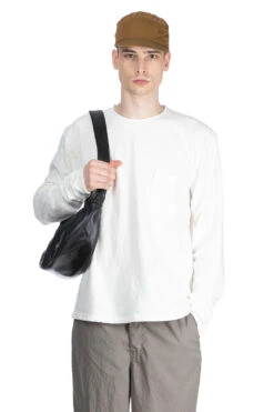 AMUSE Knit Pocket LS Tee - White