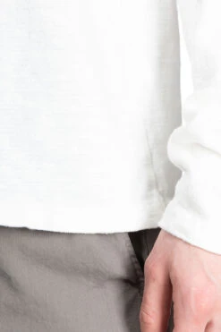 AMUSE Knit Pocket LS Tee - White -Menswear Rise Sales Store Kapital AMUSE Knit Pocket LS Tee White EK 1411LCA WH 06 m