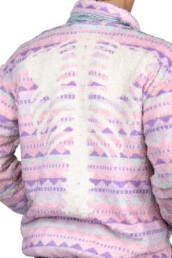 ASHLAND Stripe & BONE Fleece Zip Blouson - Pink -Menswear Rise Sales Store Kapital ASHLAND Stripe BONE Fleece Zip Blouson Pink K2210LC110 PK 07 m