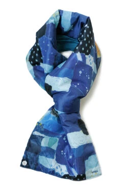 BORO Print Nylon OYSE Snood Scarf -Menswear Rise Sales Store Kapital BORO Print Nylon OYSE Snood Scarf K1810XG549 18