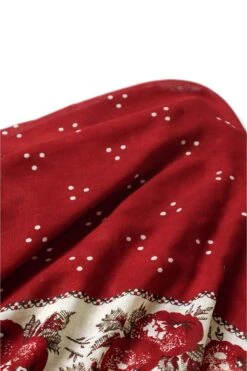 Bandana BIG Fringed Stole (Persimmon) - 3 Colors -Menswear Rise Sales Store Kapital Bandana BIG Fringed Stole Persimmon 3 Colors EK 1282 noe 04