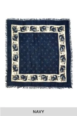 Bandana BIG Fringed Stole (Persimmon) - 3 Colors -Menswear Rise Sales Store Kapital Bandana BIG Fringed Stole Persimmon 3 Colors EK 1282 noe 10