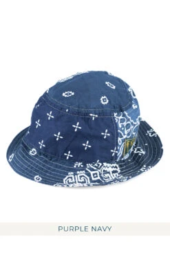 Bandana Patchwork Bucket Hat (Short Brim) - 5 Colors -Menswear Rise Sales Store Kapital Bandana Patchwork Bucket Hat Short Brim 5 Colors K2104XH543 EK 1232 06
