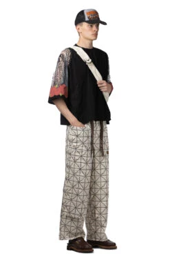 Burn-Out Jersey Raglan HUGE T (Virgin Mary) - Black -Menswear Rise Sales Store Kapital Burn Out Jersey Raglan HUGE T Virgin Mary Black EK 1254SCA BLK 08 m