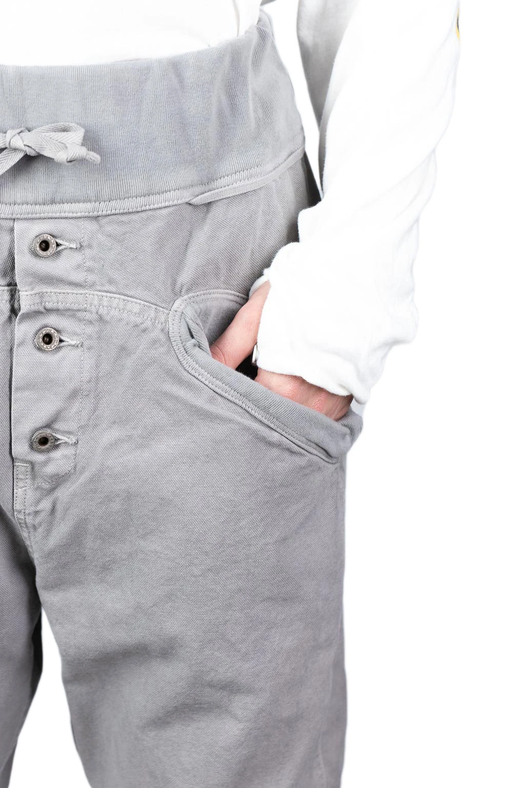Canvas SAROUEL NOUVELLE Pants - Grey 5 Canvas SAROUEL NOUVELLE Pants - Grey - Image 5