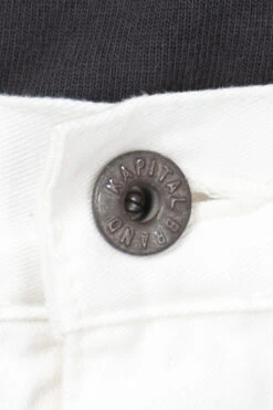 Chino PORT Baggy Pants - White 15 Chino PORT Baggy Pants - White -Menswear Rise Sales Store Kapital Chino PORT Baggy Pants White K2403LP034 WH ac 16 m