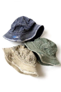 Chino THE OLD MAN AND THE SEA Hat (CRASH Remake) - 3 Colors -Menswear Rise Sales Store Kapital Chino THE OLD MAN AND THE SEA Hat CRASH Remake 3 Colors EK 1499 04