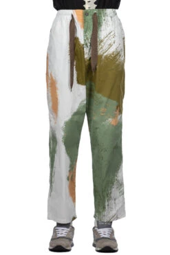 Combed Burberry BRUSH-CAMO EASY Pants - White -Menswear Rise Sales Store Kapital Combed Burberry BRUSH CAMO EASY Pants White K2305LP176 WH noe 02 m