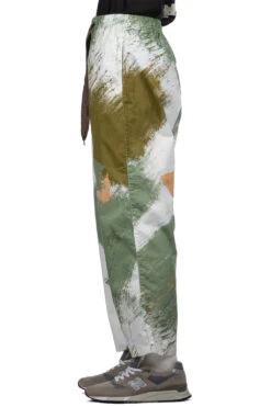 Combed Burberry BRUSH-CAMO EASY Pants - White -Menswear Rise Sales Store Kapital Combed Burberry BRUSH CAMO EASY Pants White K2305LP176 WH noe 03 m