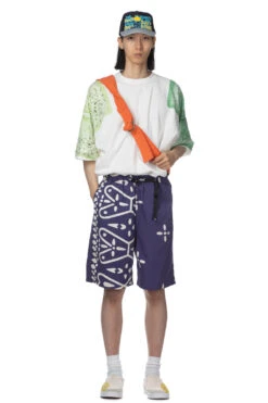 Combed Burberry Homongo Cross Easy Shorts - Navy