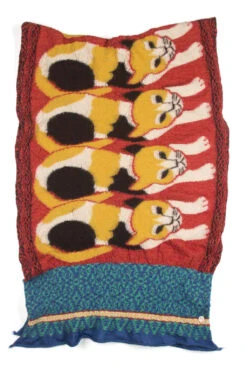 Compressed Wool Scarf JAPAN MIKE Cat - Red -Menswear Rise Sales Store Kapital Compressed Wool Scarf JAPAN MIKE Cat Red EK 392 EK 1518 08