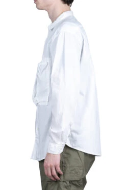 Cotton Broad Anorak Shirt - White -Menswear Rise Sales Store Kapital Cotton Broad Anorak Shirt White EK 739 13 m