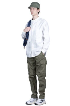 Cotton Broad Anorak Shirt - White -Menswear Rise Sales Store Kapital Cotton Broad Anorak Shirt White EK 739 16 m