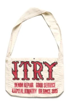 Cotton Twill KOUNTRY FACTORY Book Bag -Menswear Rise Sales Store Kapital Cotton Twill KOUNTRY FACTORY Book Bag EK 1230XB ta 03