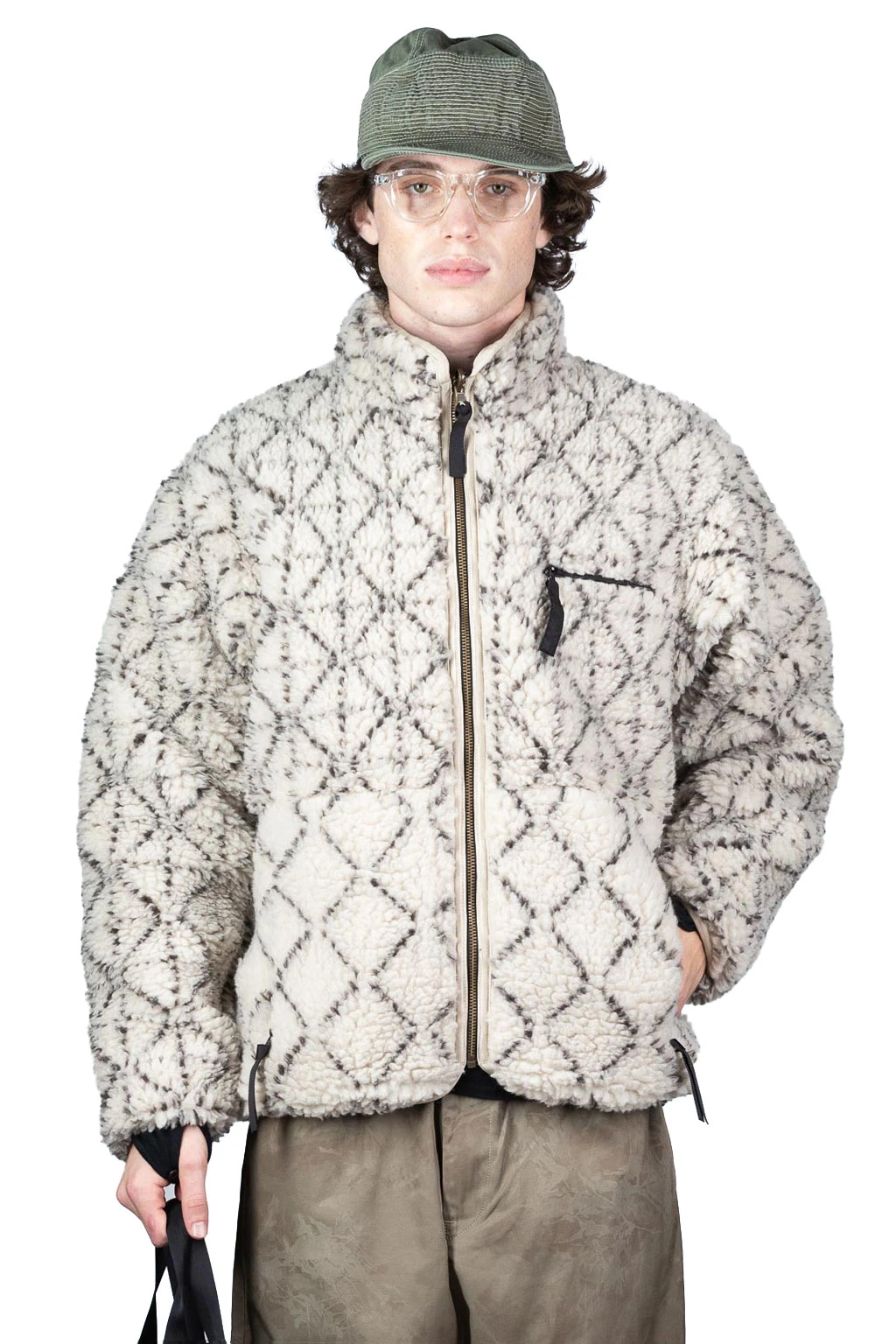 DO-GI SASHIKO BOA Fleece Reversible Blouson - Natural 1 DO-GI SASHIKO BOA Fleece Reversible Blouson - Natural