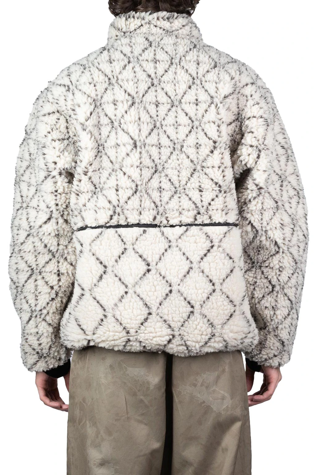 DO-GI SASHIKO BOA Fleece Reversible Blouson - Natural 3 DO-GI SASHIKO BOA Fleece Reversible Blouson - Natural - Image 3