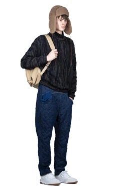 Denim X Waffle Quilting Sarouel NOUVELLE Pants -Menswear Rise Sales Store Kapital Denim x Waffle Quilting Sarouel NOUVELLE Pants EK 1263 noe 06 m