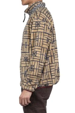 FOLK DOMINO Fleece ZIP Blouson - Beige -Menswear Rise Sales Store Kapital FOLK DOMINO Fleece ZIP Blouson Beige K2211LC133 03 m