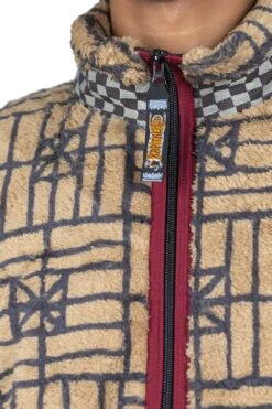 FOLK DOMINO Fleece ZIP Blouson - Beige -Menswear Rise Sales Store Kapital FOLK DOMINO Fleece ZIP Blouson Beige K2211LC133 05 m