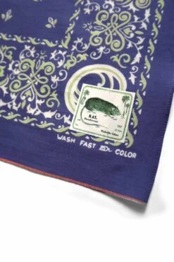 Fastcolor Selvedge Bandana (ANTLER NAJA) - 4 Colors -Menswear Rise Sales Store Kapital Fastcolor Selvedge Bandana ANTLER NAJA 4 Colors K2304XG528 03