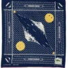 Fastcolor Selvedge Bandana -Mirror FUJI Smile - Navy