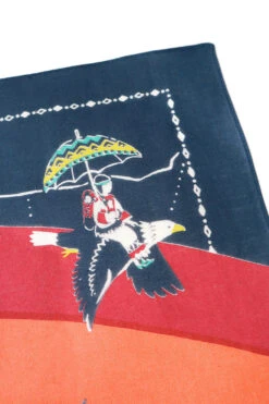 Fastcolor Selvedge Bandana (RAINBOW & BIRDS) - 3 Colour Choices -Menswear Rise Sales Store Kapital Fastcolor Selvedge Bandana RAINBOW BIRDS 3 Colour Choices K2203XG515 08
