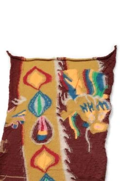 Fulling Wool HAPPY Scarf DRAGON DANCE - 3 Color Choices -Menswear Rise Sales Store Kapital Fulling Wool HAPPY Scarf DRAGON DANCE 3 Color Choices K2310XG531 03