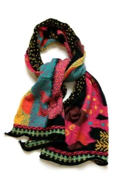 Fulling Wool Scarf DOS DACHSHUNDS - 2 Colors