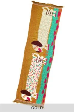 Fulling Wool Scarf DOS DACHSHUNDS - 2 Colors 18 Fulling Wool Scarf DOS DACHSHUNDS - 2 Colors -Menswear Rise Sales Store Kapital Fulling Wool Scarf DOS DACHSHUNDS 2 Colors EK 1303 ta noe 09