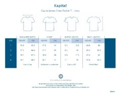Gauze Jersey Crew Pocket T - Ivory -Menswear Rise Sales Store Kapital Gauze Jersey Crew Pocket T Ivory EK 442 IVR m