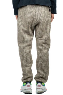 Herringbone Heavy Fleece Easy Pants - Beige X Khaki -Menswear Rise Sales Store Kapital Herringbone Heavy Fleece Easy Pants Beige x Khaki K2110LP1188 12 m