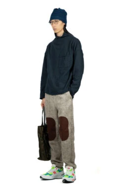 Herringbone Heavy Fleece Easy Pants - Beige X Khaki -Menswear Rise Sales Store Kapital Herringbone Heavy Fleece Easy Pants Beige x Khaki K2110LP1188 16 m