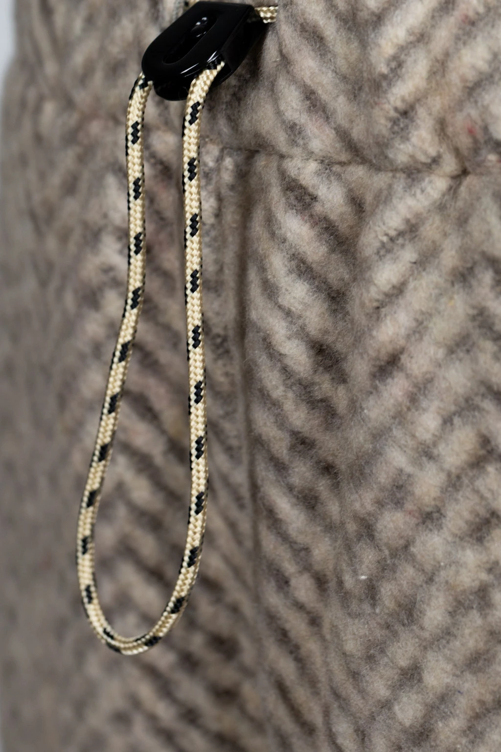 Herringbone Heavy Fleece Easy Tapered Pants - Beige X Khaki 5 Herringbone Heavy Fleece Easy Tapered Pants - Beige X Khaki - Image 5