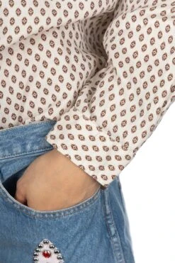 Linen CHIMA-MON Stand Collar Shirt -Menswear Rise Sales Store Kapital Linen CHIMA MON Stand Collar Shirt K2304LS108 noe 06 m