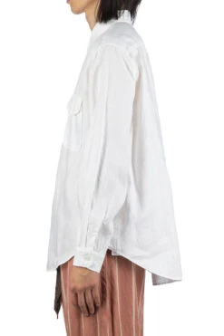 Linen CLIP Shirt - White -Menswear Rise Sales Store Kapital Linen CLIP Shirt White K2303LS055 WH 03 m