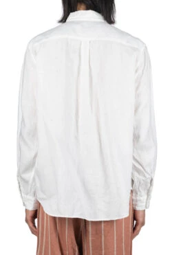 Linen CLIP Shirt - White -Menswear Rise Sales Store Kapital Linen CLIP Shirt White K2303LS055 WH 04 m