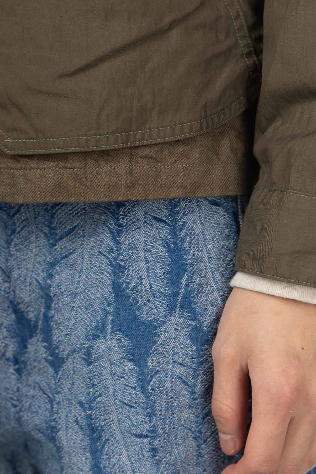 Linen Chino Cloth X Gabardine RINGOMAN Coverall - Khaki 6 Linen Chino Cloth X Gabardine RINGOMAN Coverall - Khaki - Image 6