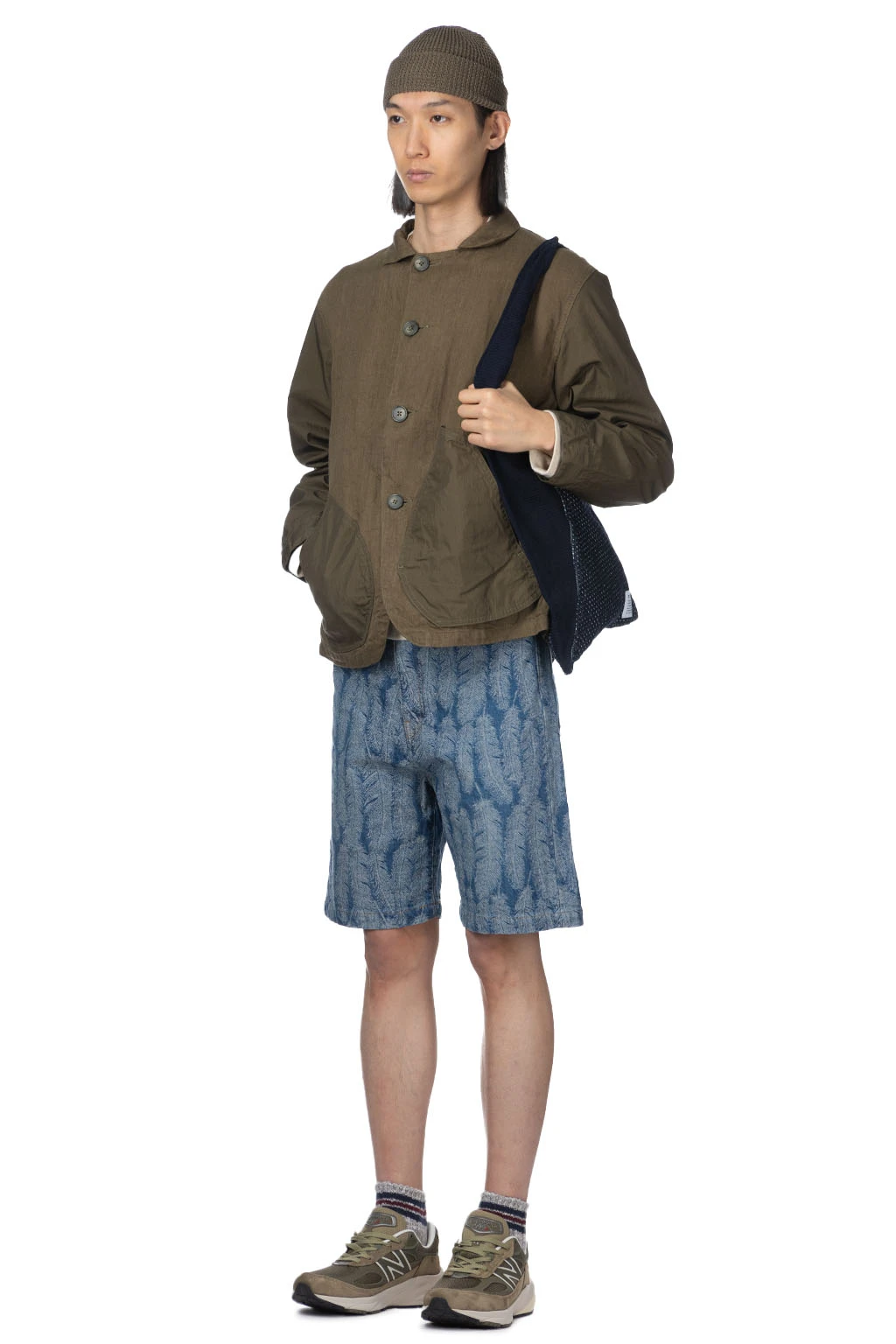 Linen Chino Cloth X Gabardine RINGOMAN Coverall - Khaki 7 Linen Chino Cloth X Gabardine RINGOMAN Coverall - Khaki - Image 7