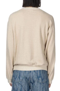 Linen Gauze SWT Knit Crew SWT (CHIROSAKU) - Natural -Menswear Rise Sales Store Kapital Linen Gauze SWT Knit Crew SWT CHIROSAKU Natural K2403LC105 NAT ac 14 m