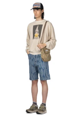 Linen Gauze SWT Knit Crew SWT (CHIROSAKU) - Natural -Menswear Rise Sales Store Kapital Linen Gauze SWT Knit Crew SWT CHIROSAKU Natural K2403LC105 NAT ac 17 m