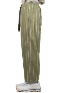 Linen PHILLIES Stripe EASY Pants - Khaki -Menswear Rise Sales Store Kapital Linen PHILLIES Stripe EASY Pants Khaki K2303LP020 KHA 03 m