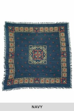 Linen Rayon Fringe Stole (HAVANANAJA) - 4 Color Choices -Menswear Rise Sales Store Kapital Linen Rayon Fringe Stole HAVANANAJA 4 Color Choices K2305XG532 16