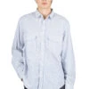 OX Stripe Clip Shirt - Blue