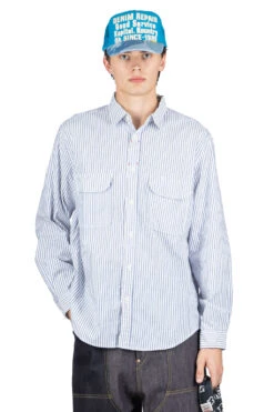 OX Stripe Clip Shirt - Blue