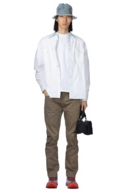 OX X Denim HUSKY Western Shirt - White -Menswear Rise Sales Store Kapital OX x Denim HUSKY Western Shirt White K2403LS041 WH noe 19 m